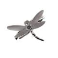 Nexte Rhodium Brass Cubic Zirconia Dragonfly Ring