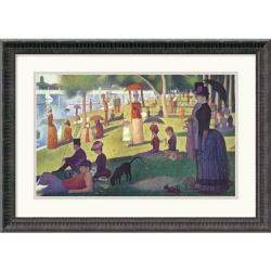 Georges Seurat 'Sunday Afternoon on the Island of La Grande Jatte, 1884-1886' Framed Art Print
