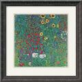Gustav Klimt 'Farm Garden with Sunflowers, c. 1906' Framed Art Print