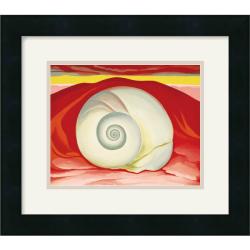 Georgia O'Keeffe 'Red Hills with White Shell, 1938 ' Framed Art Print