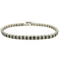 Sterling Silver Marcasite Line Bracelet