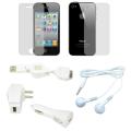 Premium iPhone 4 Screen Protector/ Charger Kit/ Earbuds
