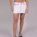 Laguna Beach Women's 'Salt Creek' White Denim Mini Skirt