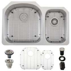 Ticor Stainless Steel 16-gauge with Air Switch Undermount Kitchen Sink