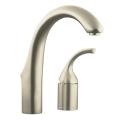 Kohler K-10443-BN Vibrant Brushed Nickel Forte Entertainment Kitchen Sink Faucet, Less Sidespray