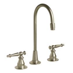Kohler K-118-4-BN Vibrant Brushed Nickel Antique Entertainment Sink Faucet With Lever Handles