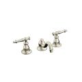 Kohler K-108-4-BN Vibrant Brushed Nickel Antique Widespread Lavatory Faucet With Lever Handles