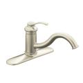 Kohler K-12171-BN Vibrant Brushed Nickel Fairfax Single-Control Kitchen Sink Faucet With Escutcheon, Less Sidespray