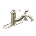 Kohler K-12172-BN Vibrant Brushed Nickel Fairfax Single-Control Kitchen Sink Faucet With Escutcheon And Sidespray