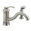 Kohler K-12176-BN Vibrant Brushed Nickel Fairfax Single-Control Kitchen Sink Faucet With Sidespray, Less Escutcheon