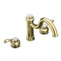 Kohler K-12230-PB Vibrant Polished Brass Fairfax High Spout Kitchen Sink Faucet With Lever Handles