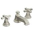 Kohler K-13132-3B-BN Vibrant Brushed Nickel Pinstripe Widespread Lavatory Faucet With Cross Handles