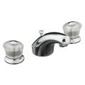 Kohler K-15261-7-CP Polished Chrome Coralais Widespread Lavatory Faucet With Sculptured Acrylic Handles