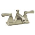 Kohler K-452-4V-BN Vibrant Brushed Nickel Memoirs Centerset Lavatory Faucet With Stately Design