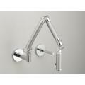 Kohler K-6228-C11-CP Polished Chrome Karbon Wall-Mount Kitchen Faucet With Silver Tube