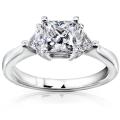 14k White Gold 1 5/8ct TDW Certified Diamond Engagement Ring (F-G, SI3)