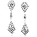 14k White Gold 1 1/10ct TDW Diamond Earrings (G-H, SI1-SI2)