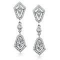 14k White Gold 7/8ct TDW Diamond Earrings (G-H, SI1-SI2)