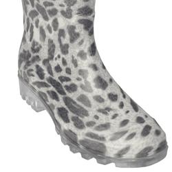 Adi Designs Women's Leopard Print Rain Boots