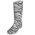 Journee Collection Women's Zebra Print Rain Boots
