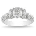 18k White Gold 1 5/8ct TDW Diamond Engagement Ring (E, SI2)