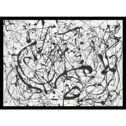 Jackson Pollock 'Number 14:Gray' Framed Art Print