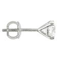 14k White Gold 1ct TDW IGL Diamond Stud Earrings (H-I, VS1-VS2)