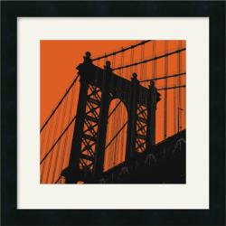 Erin Clark 'Orange Manhattan' Framed Art Print