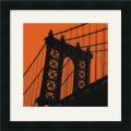 Erin Clark 'Orange Manhattan' Framed Art Print