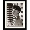 'Audrey Hepburn Blinds' Framed Art Print