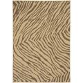 Picnic Brown/ Tan Animal Rug (5'3 x 7'6)
