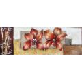 'Bamboo and Two Blooms' Gallery-wrapped Canvas Art