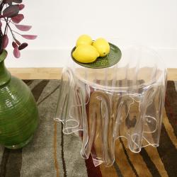 Blair Clear Modern Tablecloth 'Illusion' Acrylic Table