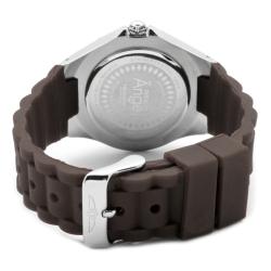 Invicta Women's 'Angel' White Dial Brown Silicon Watch