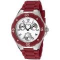 Invicta Women's 'Angel' White Dial Red Silicon Watch