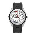 Bulova Men's Sport Black Rubber White Yacht Watch
