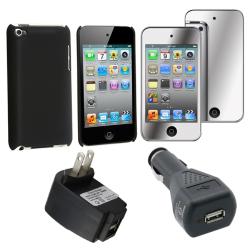 4-piece Case/ Screen Protector/ USB Charger for Apple iPod Touch 4