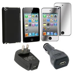 4-piece Case/ Screen Protector/ USB Chargers for Apple iPod Touch 4