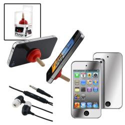 3-piece Mirror LCD Cover/ iPlunge/ Headset for Apple iPod Touch 4