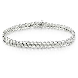 Sterling Silver 1ct TDW Diamond Bracelet (H-I, I3)