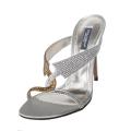 More information on a blog about Silver Dollar Authentic eyeglass Frames Dolce & Gabbana Women's Leather Gold/ Silver Rhinestone Sandals