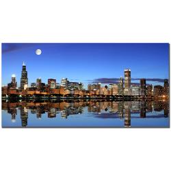 Yakov Agani 'Chicago, IL' Canvas Art
