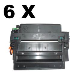 HP Q6511X High Yield Black Laser Toner (Pack of 6) (Refurbished) 