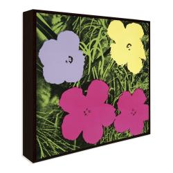 Andy Warhol 'Flowers, 1970 (1 purple, 1 yellow, 2 pink)' Art Block