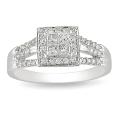 10k White Gold 1/2ct TDW Diamond Engagement Ring (G-H-I, I2-I3)