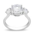 Sterling Silver Cubic Zirconia Engagement Ring