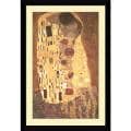 Gustav Klimt 'The Kiss (Le Baiser / Il Baccio), 1907' Framed Art Print