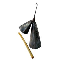 Gankogui Agogo Double Bell with stick (Togo)