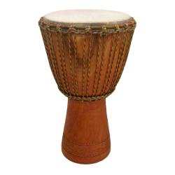 Hand-carved 13x24-inch Professional African Djembe Drum (Mali)