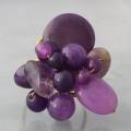 Brass Wire Purple Amethyst Wrap Ring (Thailand)